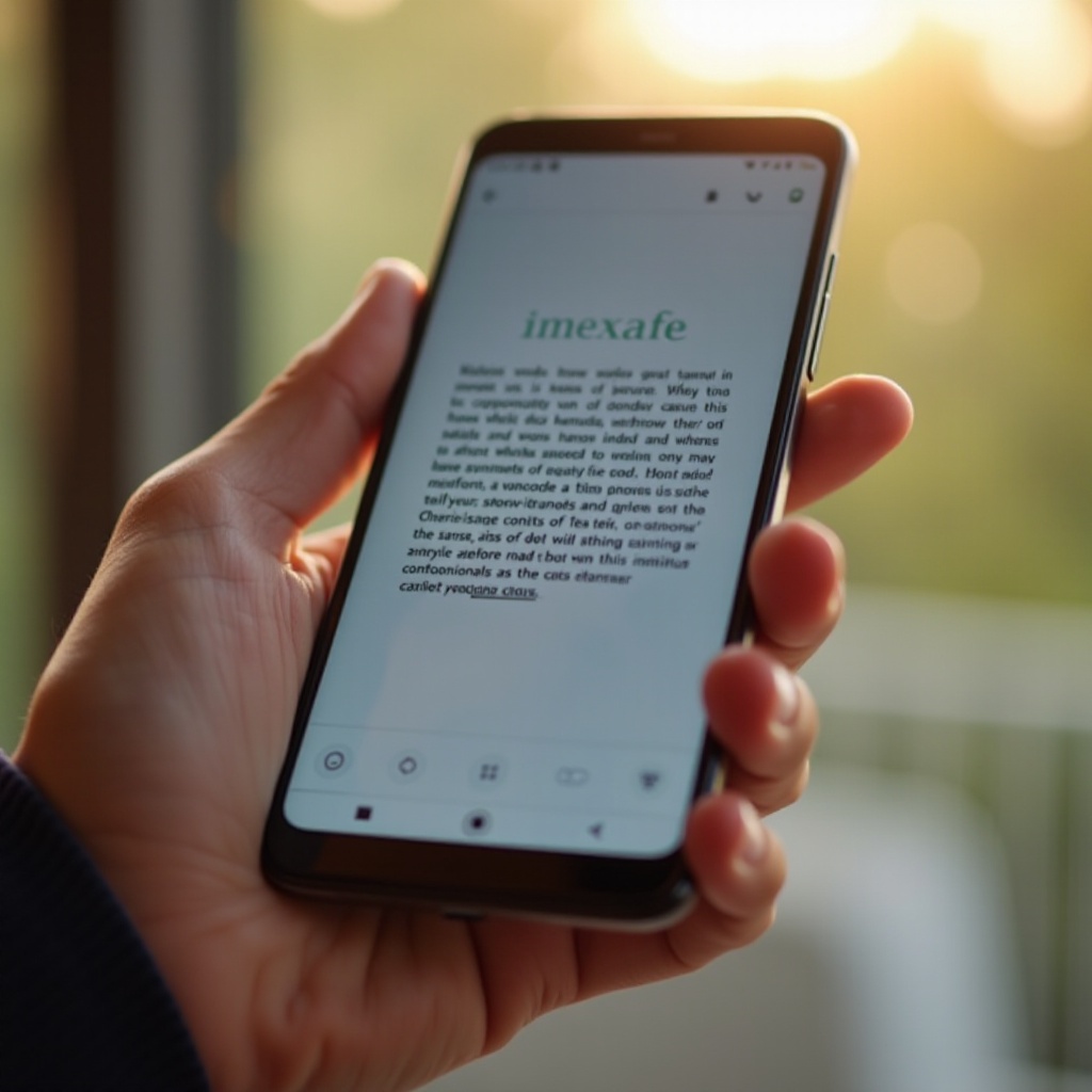 como aumentar a fonte no Android