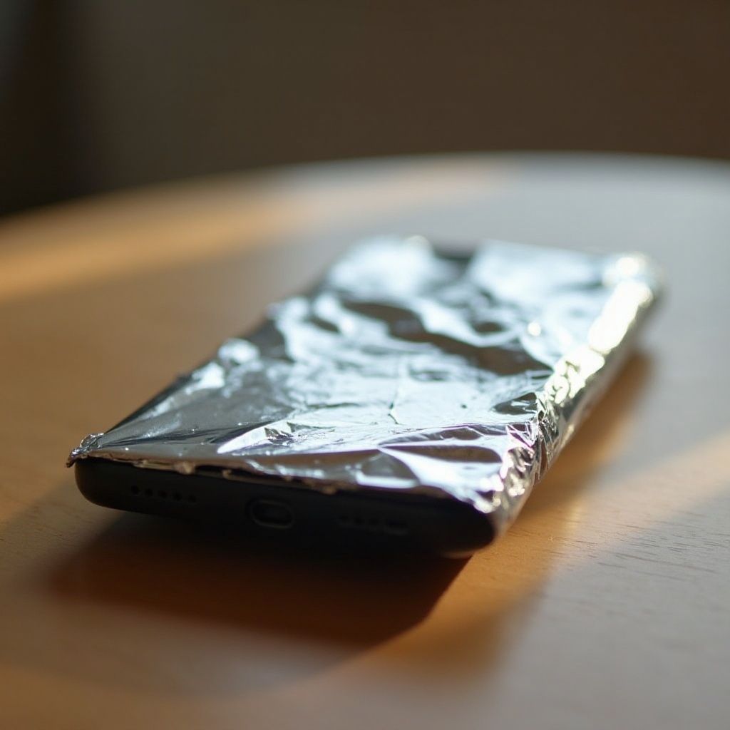 envolver tu teléfono en papel de aluminio bloquea la señal