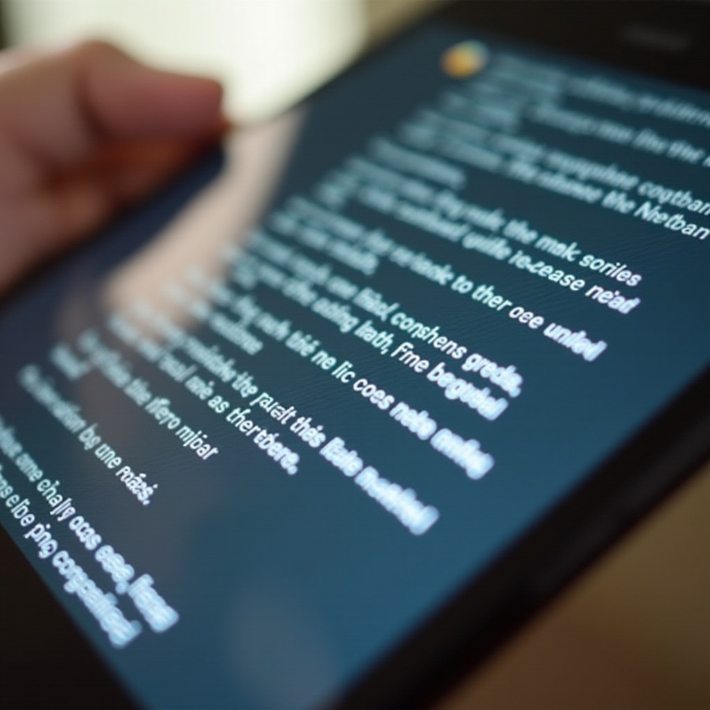 come ingrandire il carattere su Android