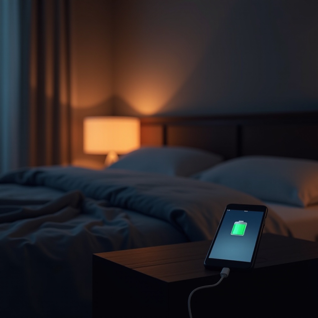 caricare il telefono durante la notte è male
