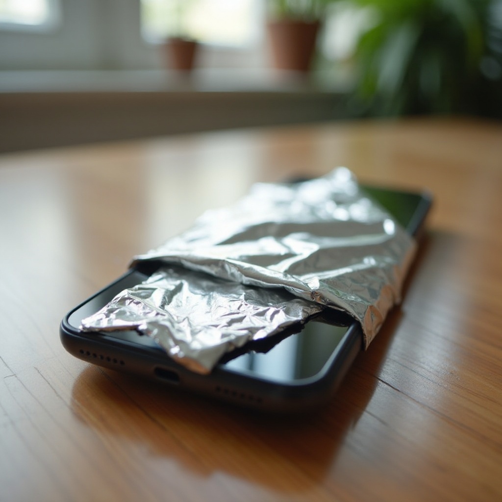 envolver tu teléfono en papel de aluminio bloquea la señal